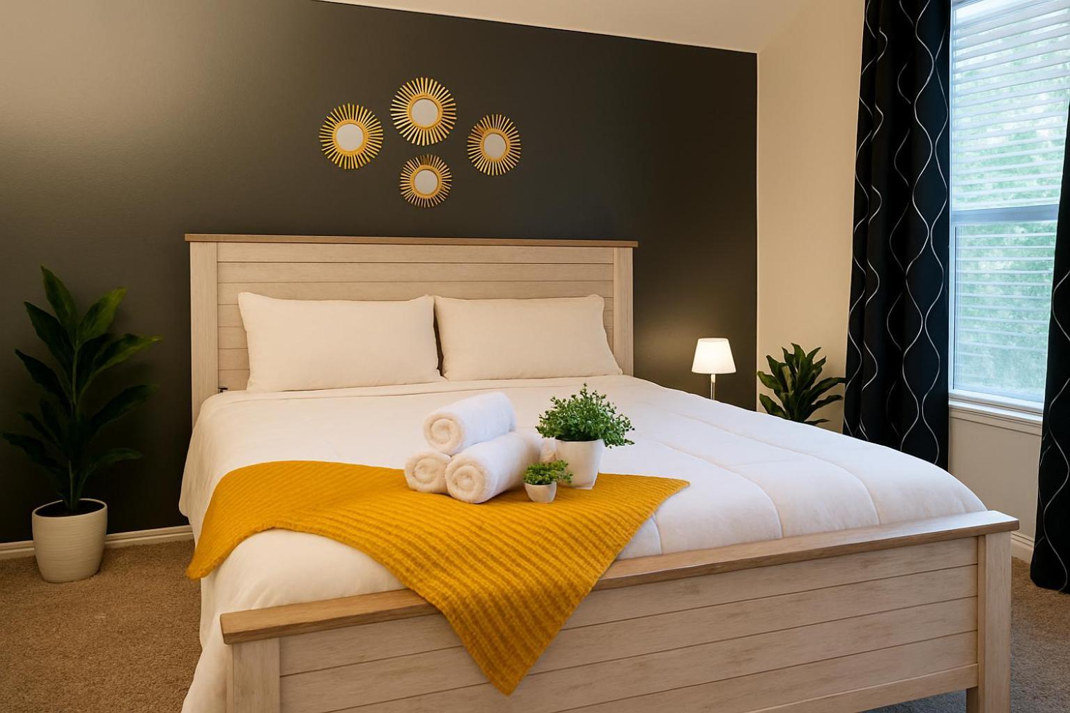 Work, Play & Stay King Bed With Foosball! Aubrey 외부 사진